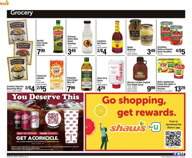 Shaw’s Ad from 02/04/2022