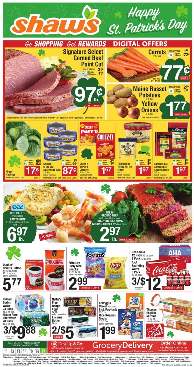 Shaw’s Ad from 03/11/2022