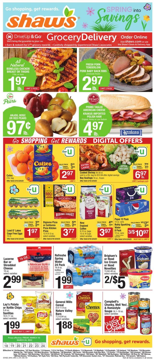 Shaw’s Ad from 03/18/2022