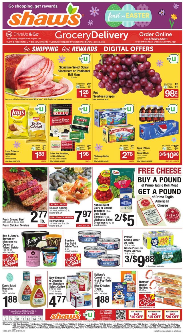 Shaw’s Ad from 04/08/2022