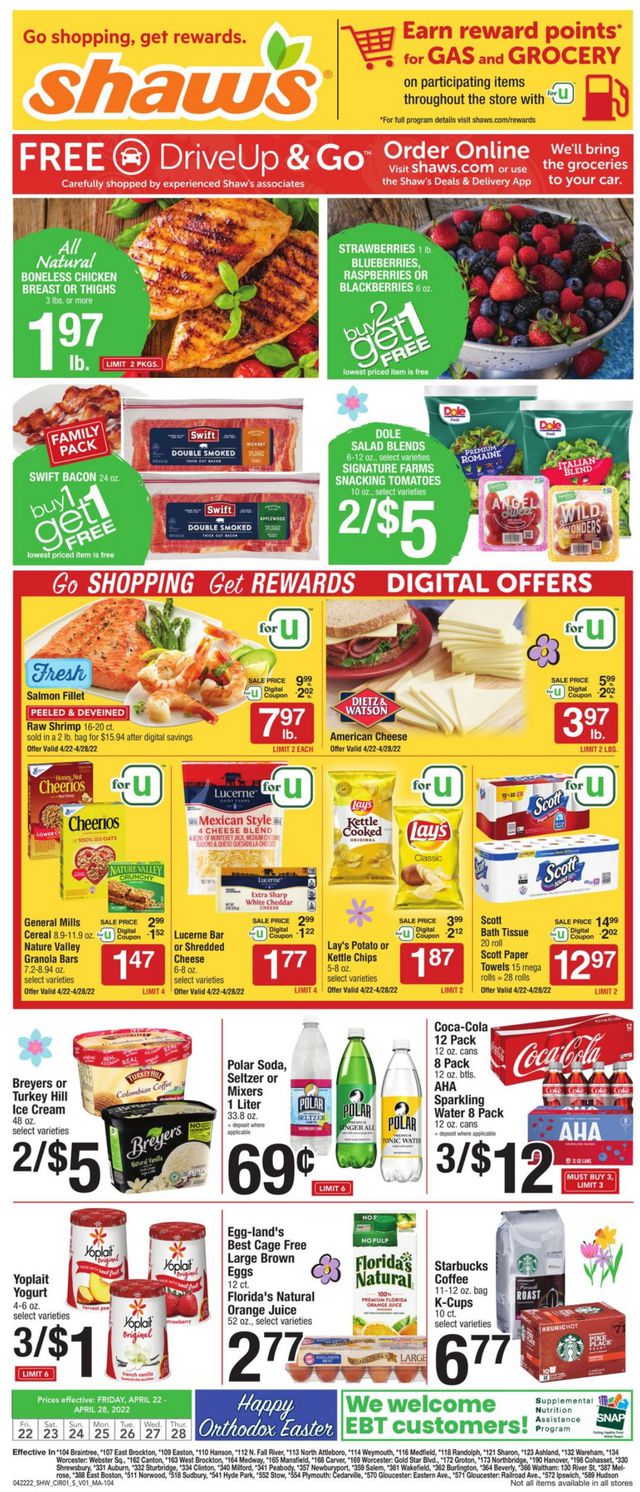 Shaw’s Ad from 04/22/2022