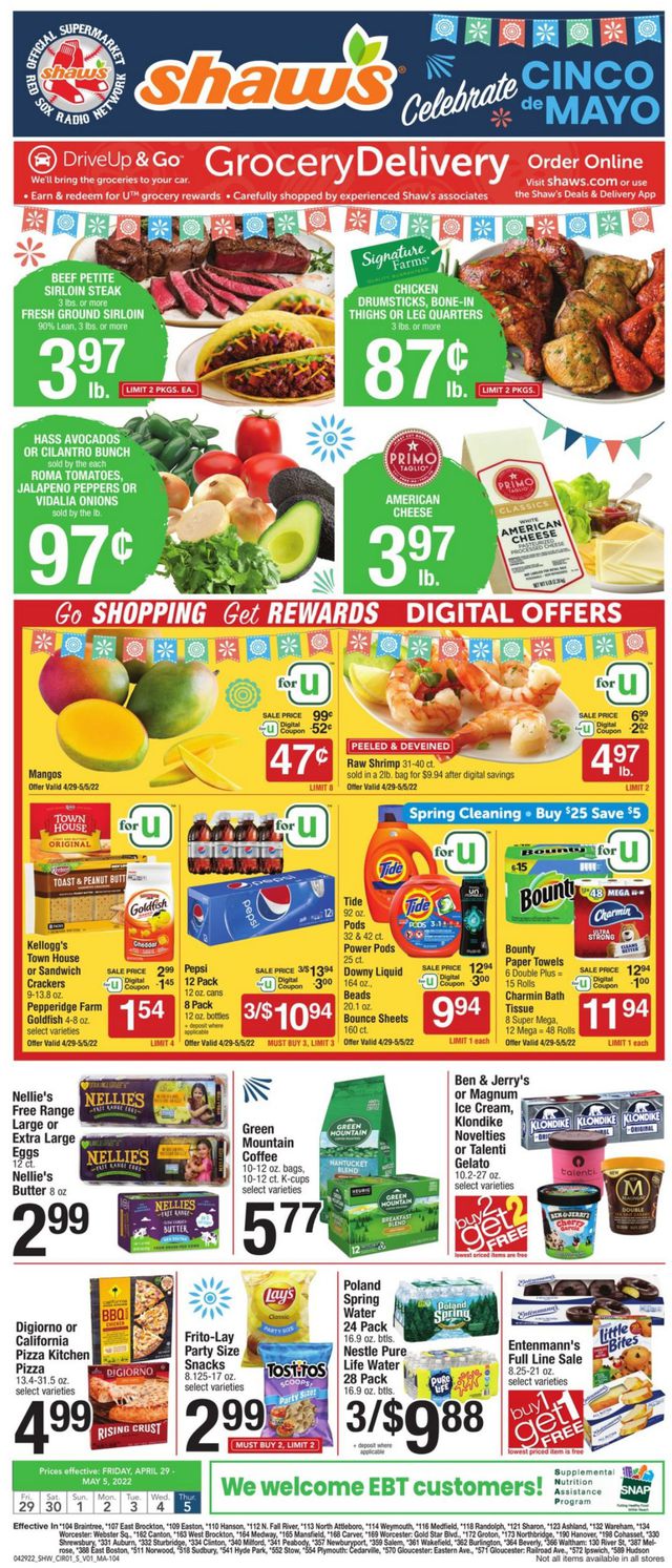 Shaw’s Ad from 04/29/2022