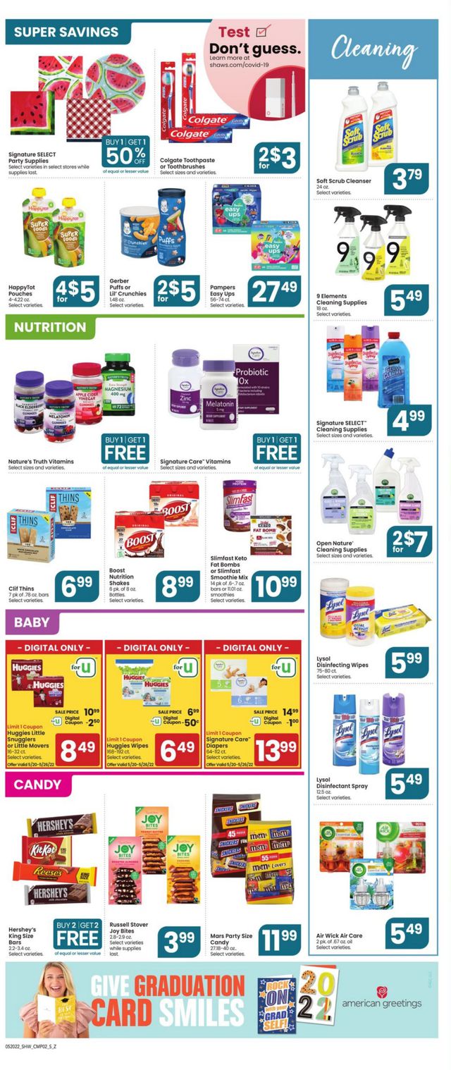 Shaw’s Ad from 05/20/2022