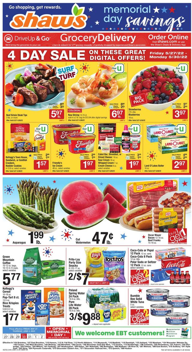 Shaw’s Ad from 05/27/2022