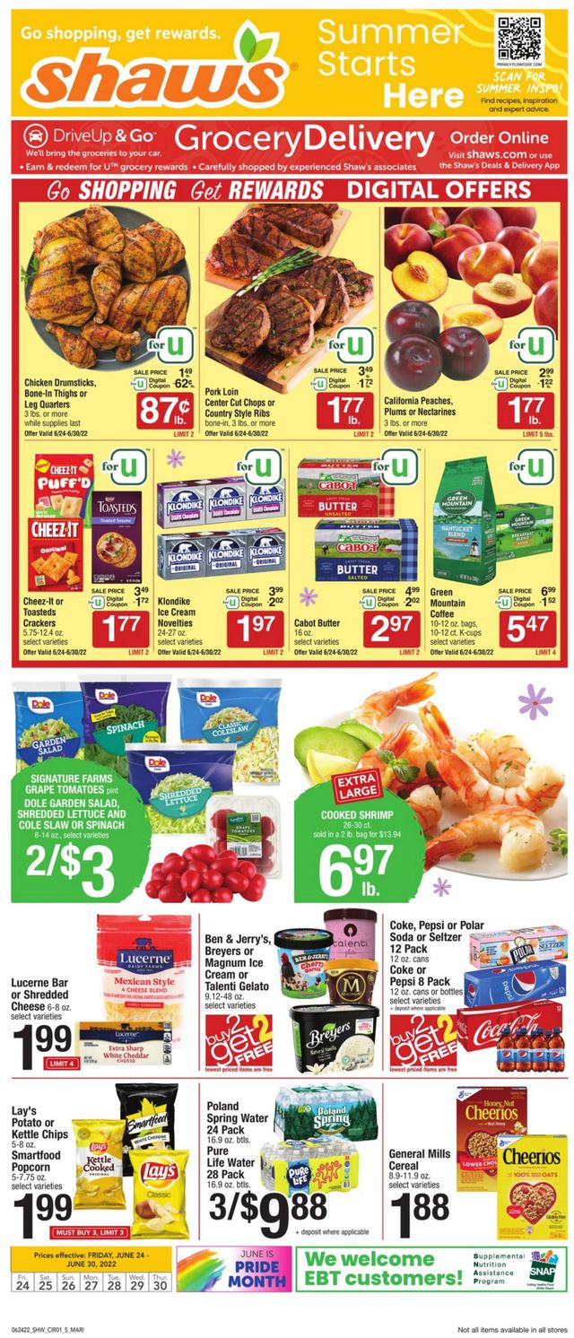 Shaw’s Ad from 06/24/2022