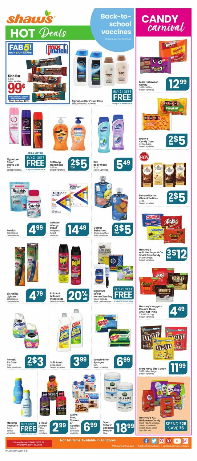 Shaw’s Ad from 09/16/2022