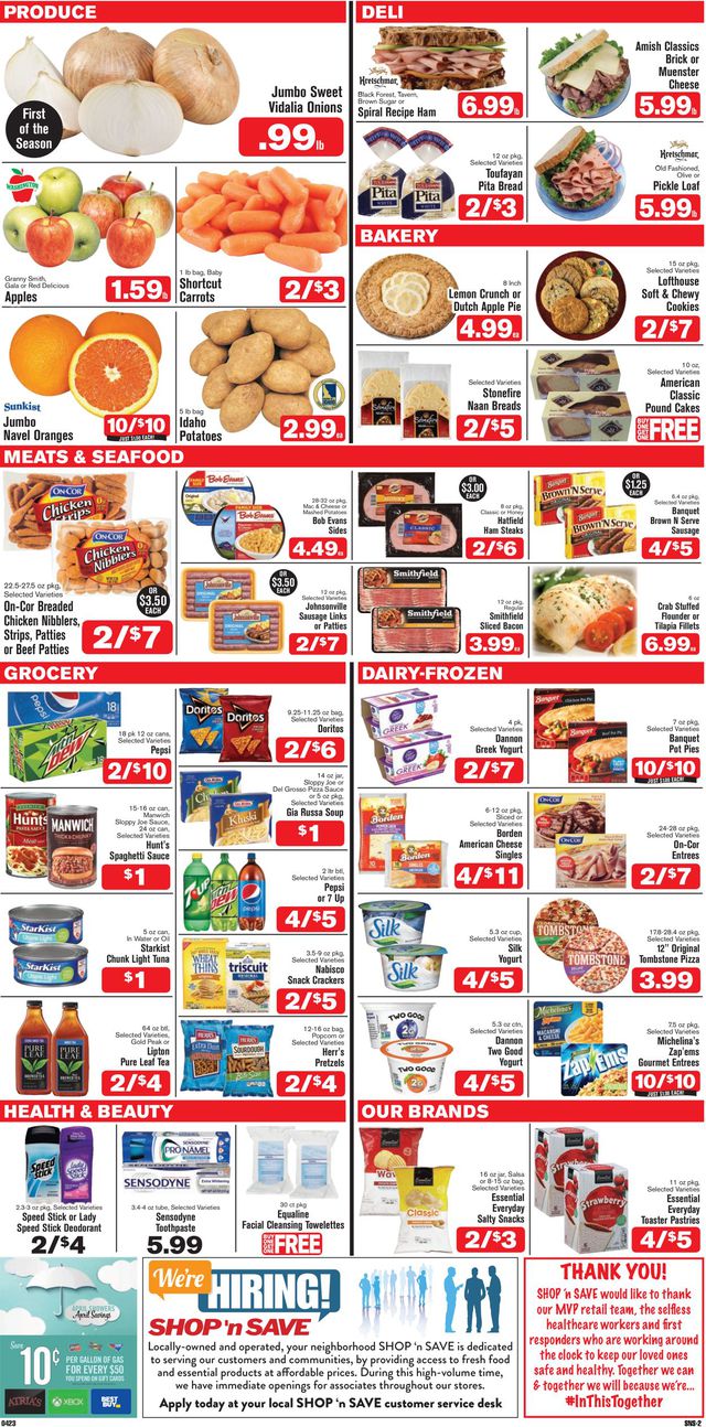 Shop ‘n Save (Pittsburgh) Ad from 04/23/2020