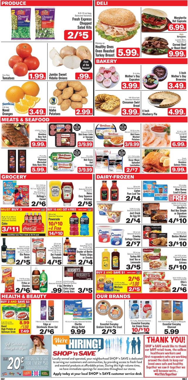 Shop ‘n Save (Pittsburgh) Ad from 05/07/2020