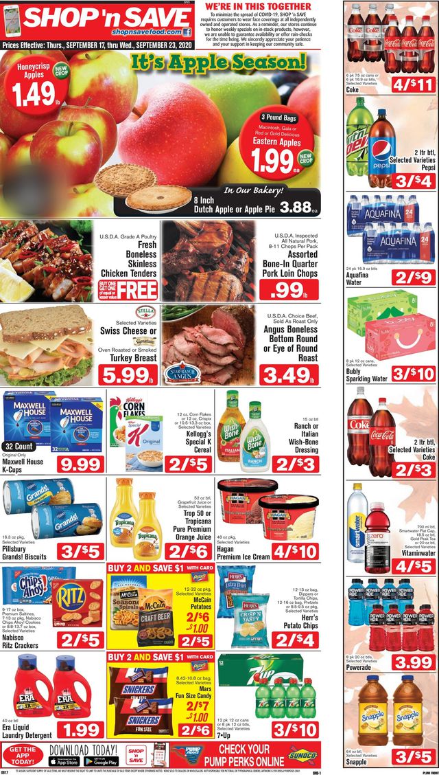 Shop ‘n Save (Pittsburgh) Ad from 09/17/2020