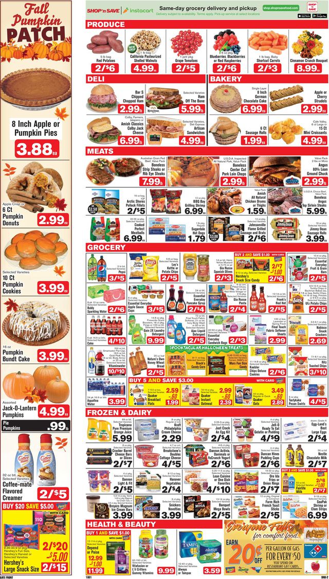 Shop ‘n Save (Pittsburgh) Ad from 10/01/2020