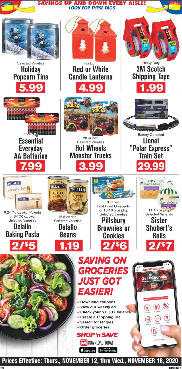 Shop ‘n Save (Pittsburgh) Ad from 11/12/2020