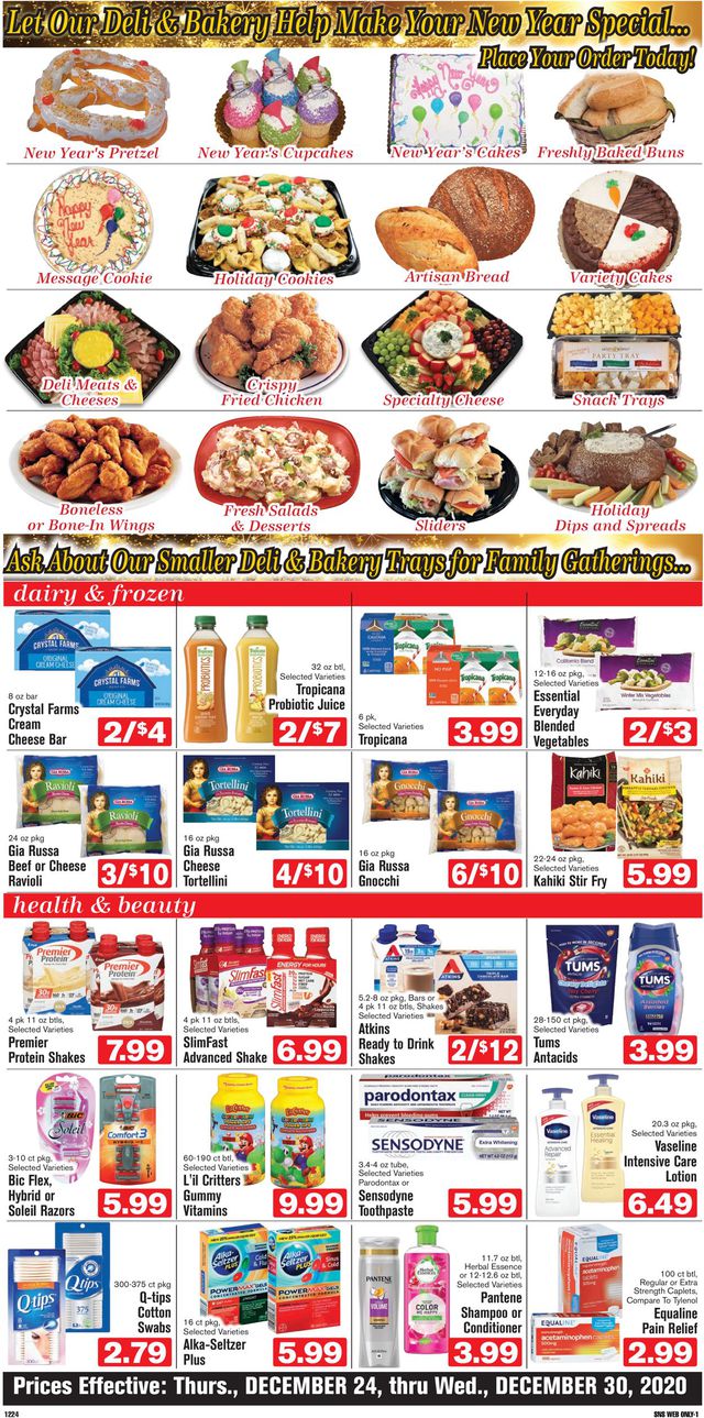Shop ‘n Save (Pittsburgh) Ad from 12/24/2020