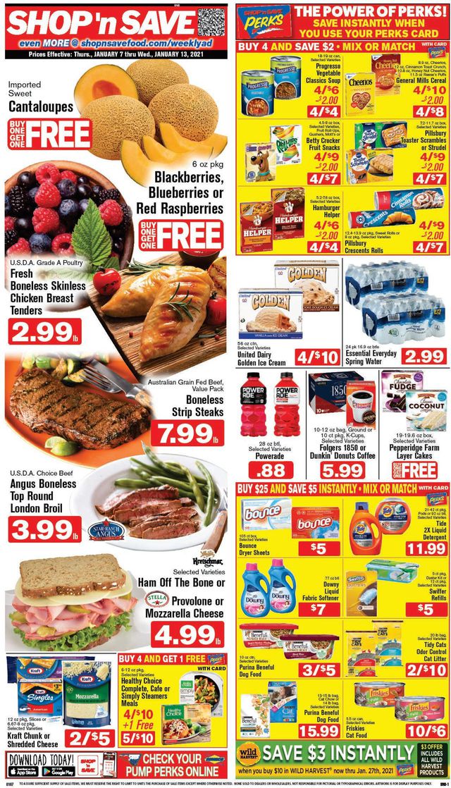Shop ‘n Save (Pittsburgh) Ad from 01/07/2021