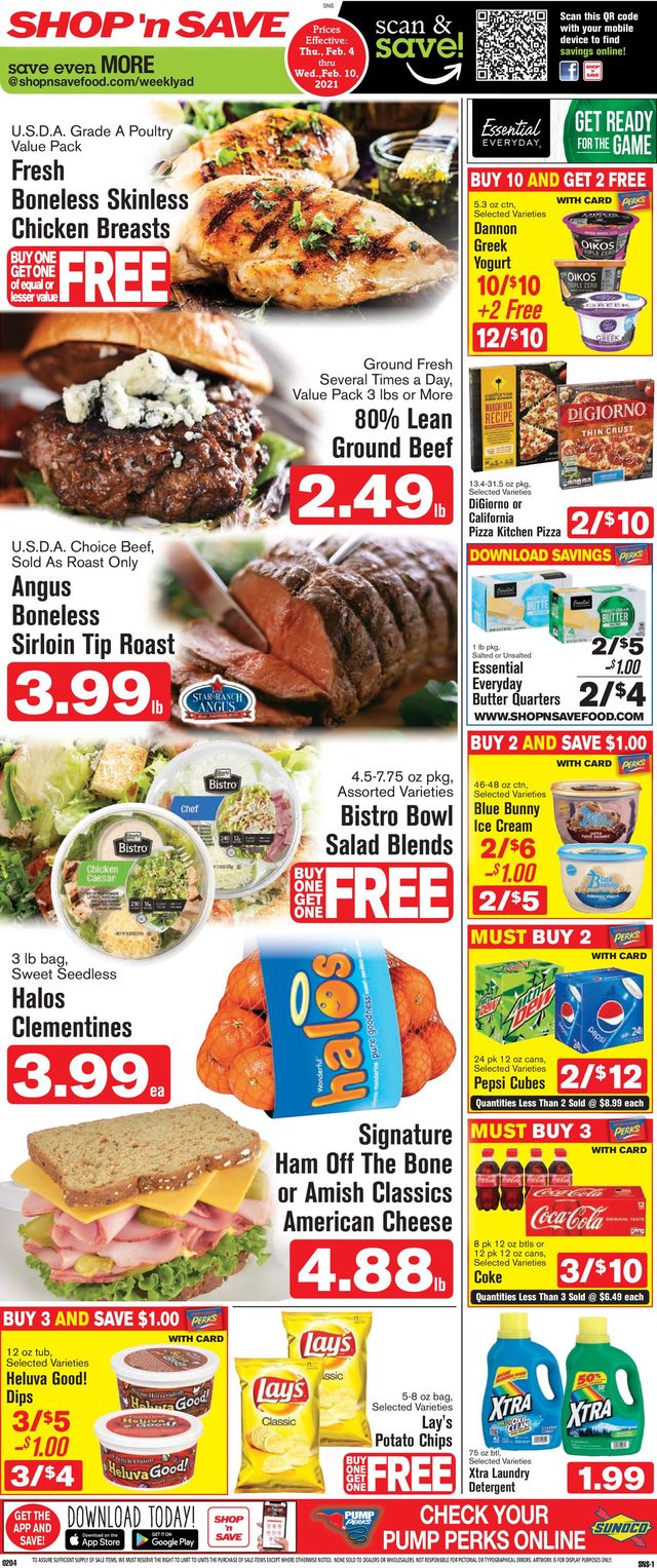 Shop ‘n Save (Pittsburgh) Ad from 02/04/2021