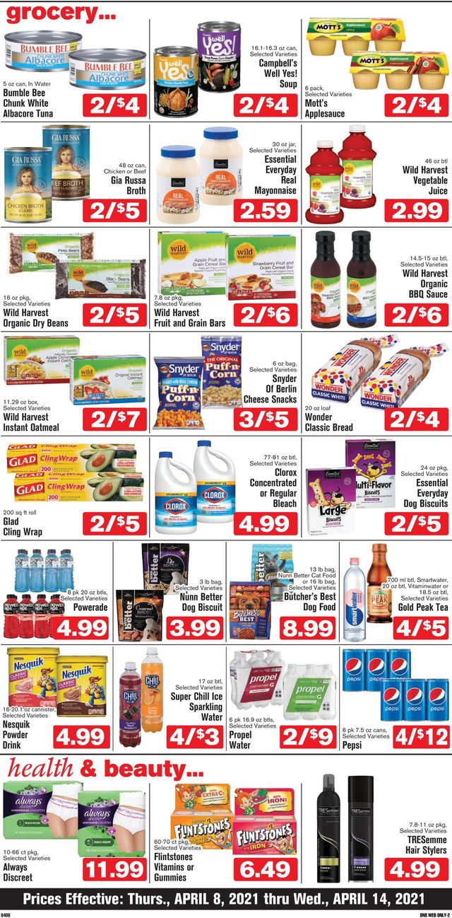 Shop ‘n Save (Pittsburgh) Ad from 04/08/2021