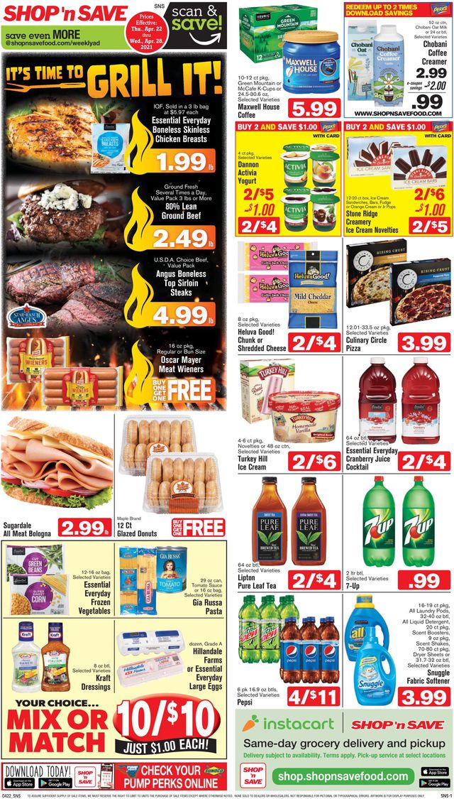 Shop ‘n Save (Pittsburgh) Ad from 04/22/2021