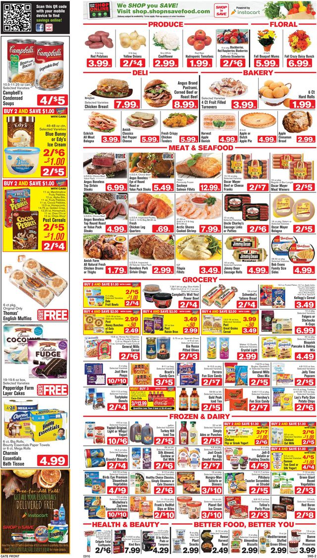 Shop ‘n Save (Pittsburgh) Ad from 09/16/2021