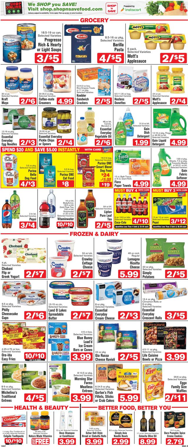 Shop ‘n Save (Pittsburgh) Ad from 10/07/2021