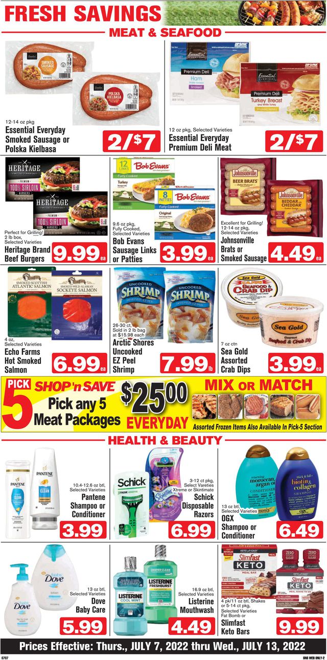 Shop ‘n Save (Pittsburgh) Ad from 07/07/2022