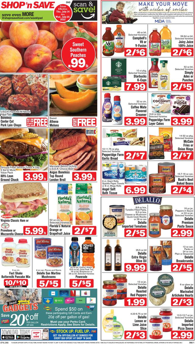 Shop ‘n Save (Pittsburgh) Ad from 07/14/2022