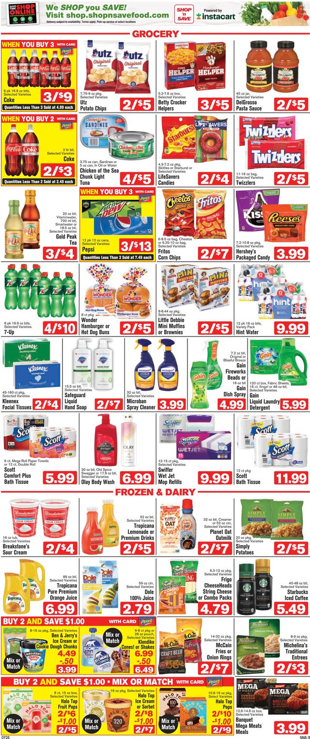 Shop ‘n Save (Pittsburgh) Ad from 07/28/2022