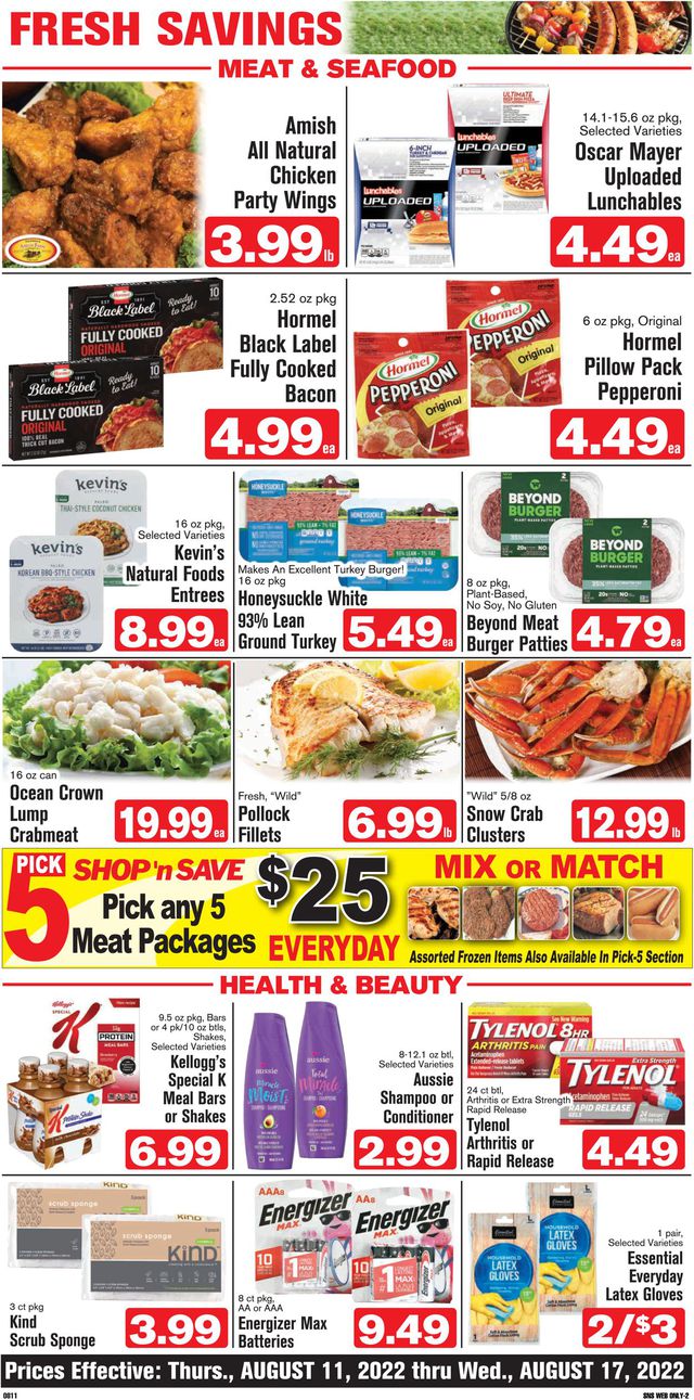 Shop ‘n Save (Pittsburgh) Ad from 08/11/2022