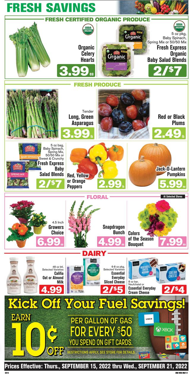 Shop ‘n Save (Pittsburgh) Ad from 09/15/2022