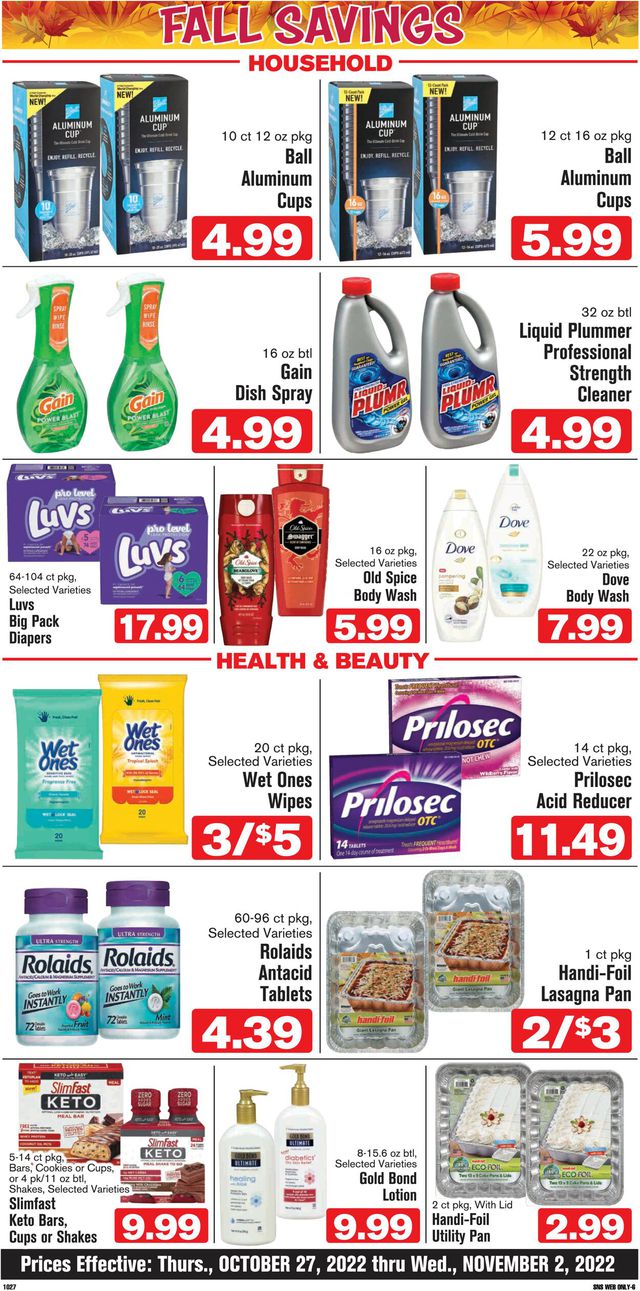 Shop ‘n Save (Pittsburgh) Ad from 10/27/2022