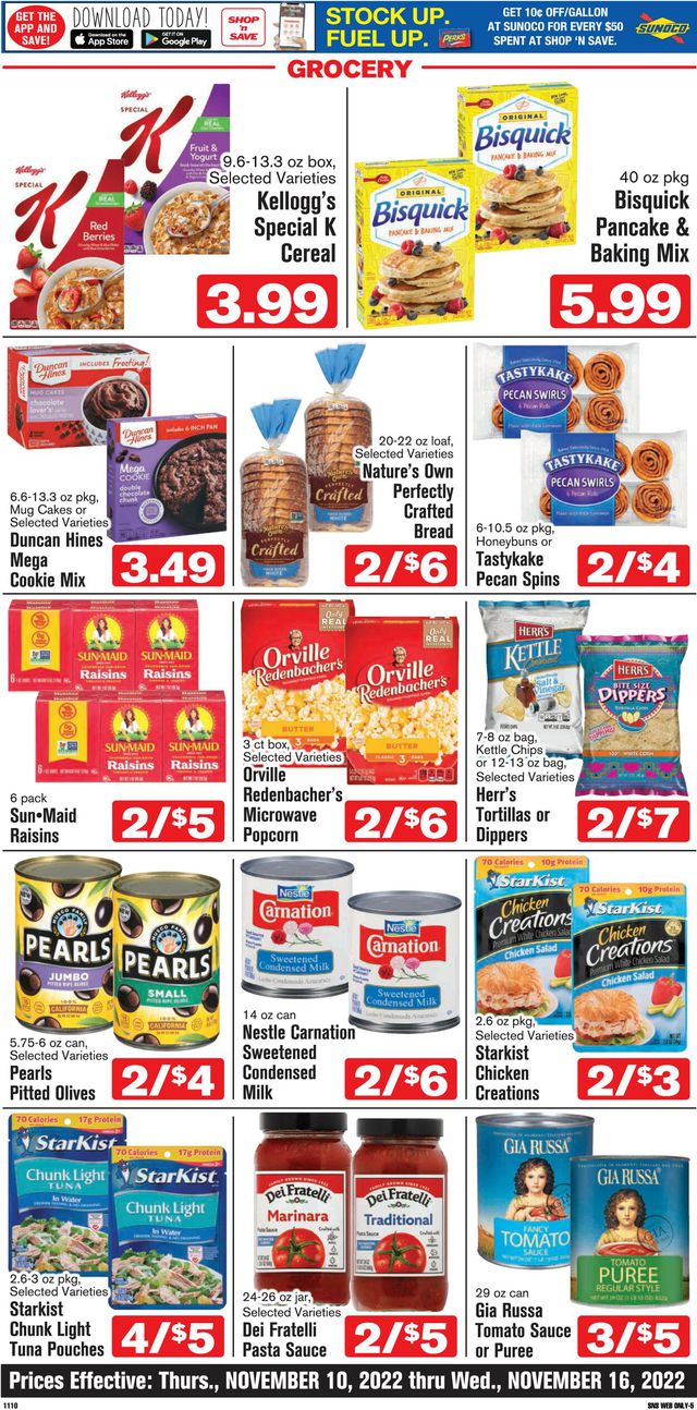 Shop ‘n Save (Pittsburgh) Ad from 11/10/2022