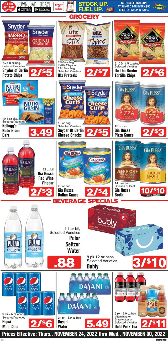 Shop ‘n Save (Pittsburgh) Ad from 11/24/2022