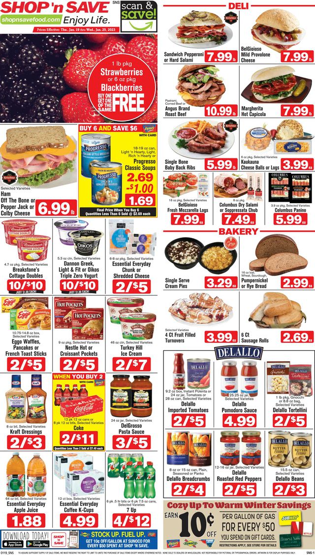 Shop ‘n Save (Pittsburgh) Ad from 01/19/2023