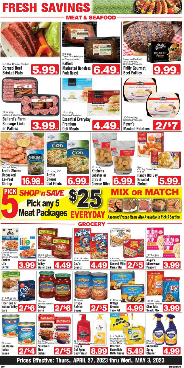 Shop ‘n Save (Pittsburgh) Ad from 04/27/2023