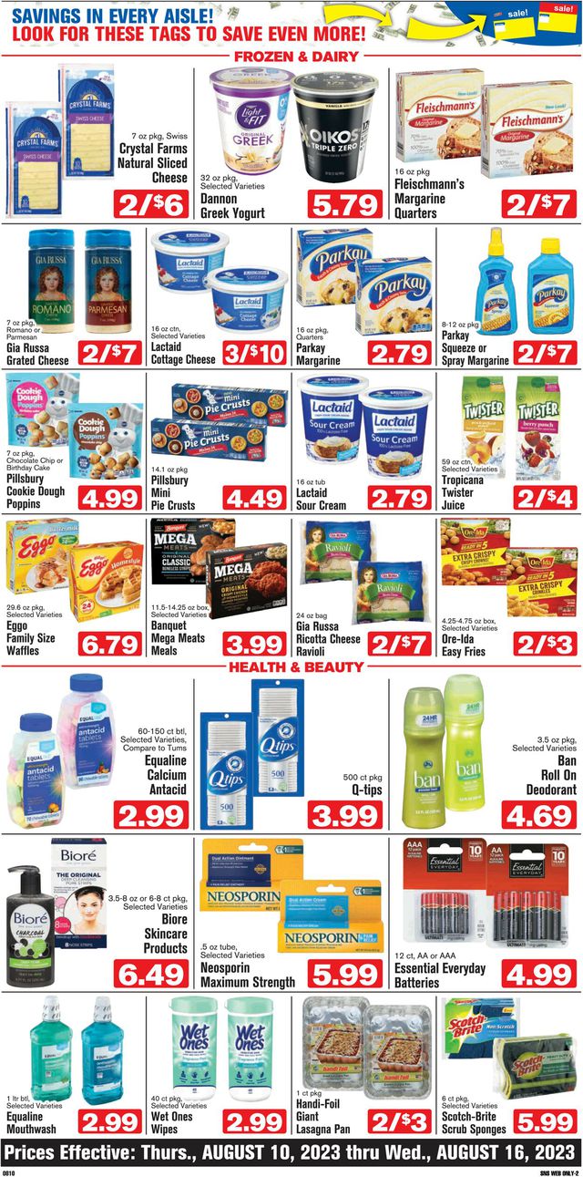 Shop ‘n Save (Pittsburgh) Ad from 08/10/2023