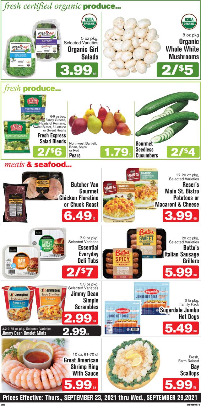 Shop ‘n Save Ad from 09/23/2021