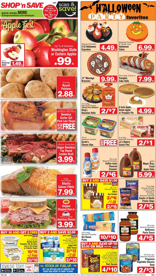 Shop ‘n Save Ad from 10/28/2021