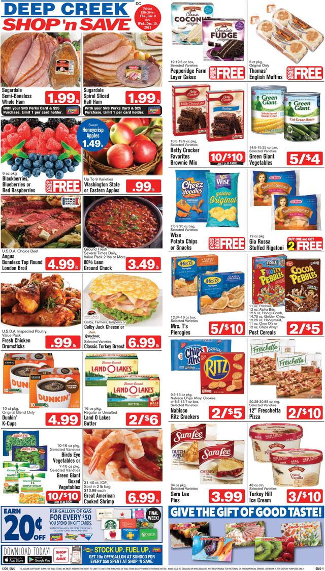 Shop ‘n Save Ad from 12/09/2021