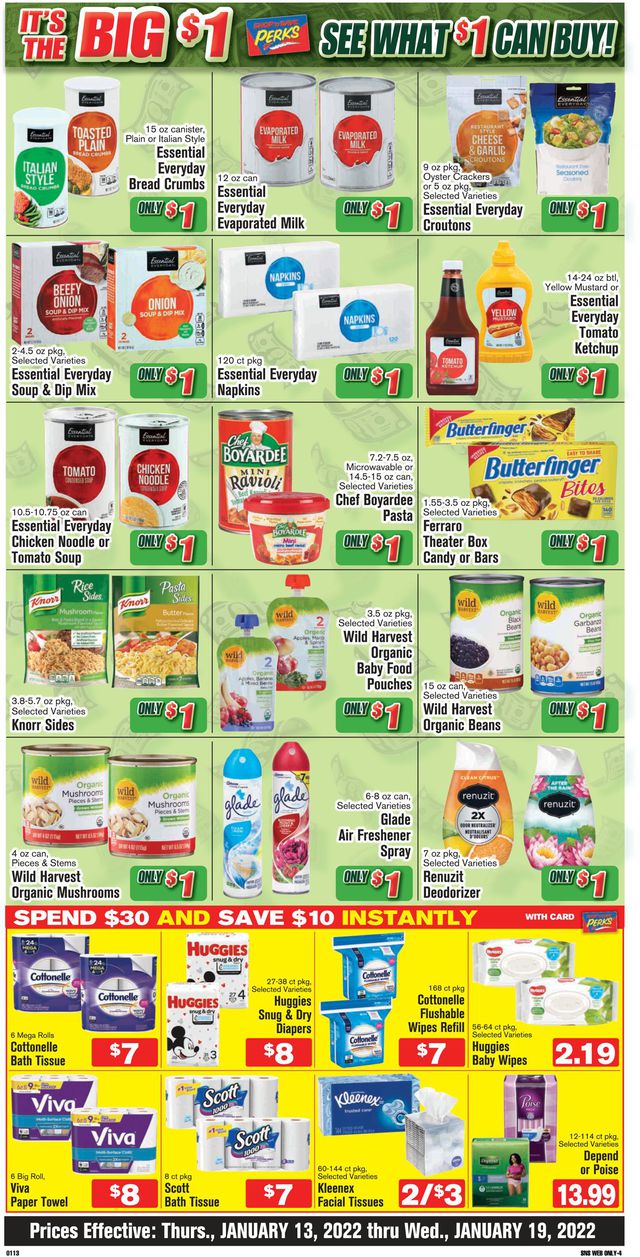 Shop ‘n Save Ad from 01/13/2022