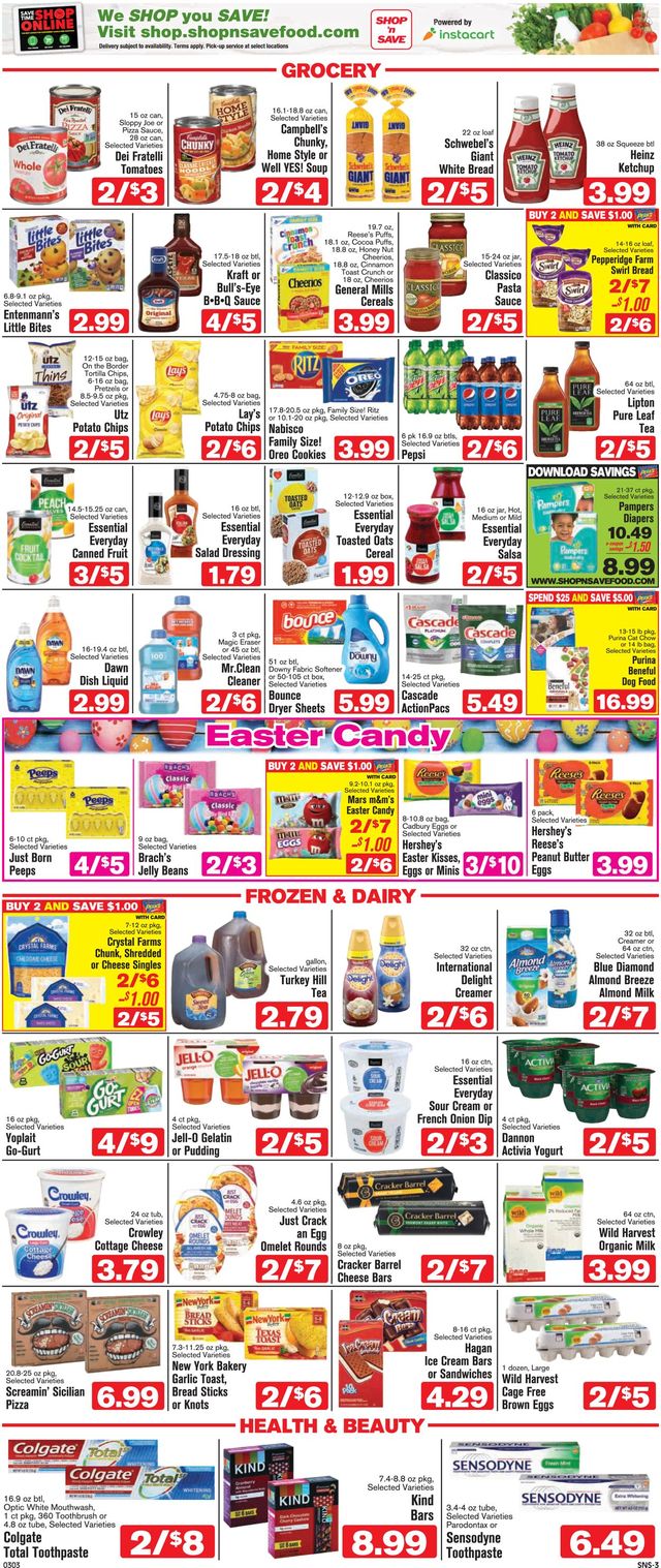 Shop ‘n Save Ad from 03/03/2022