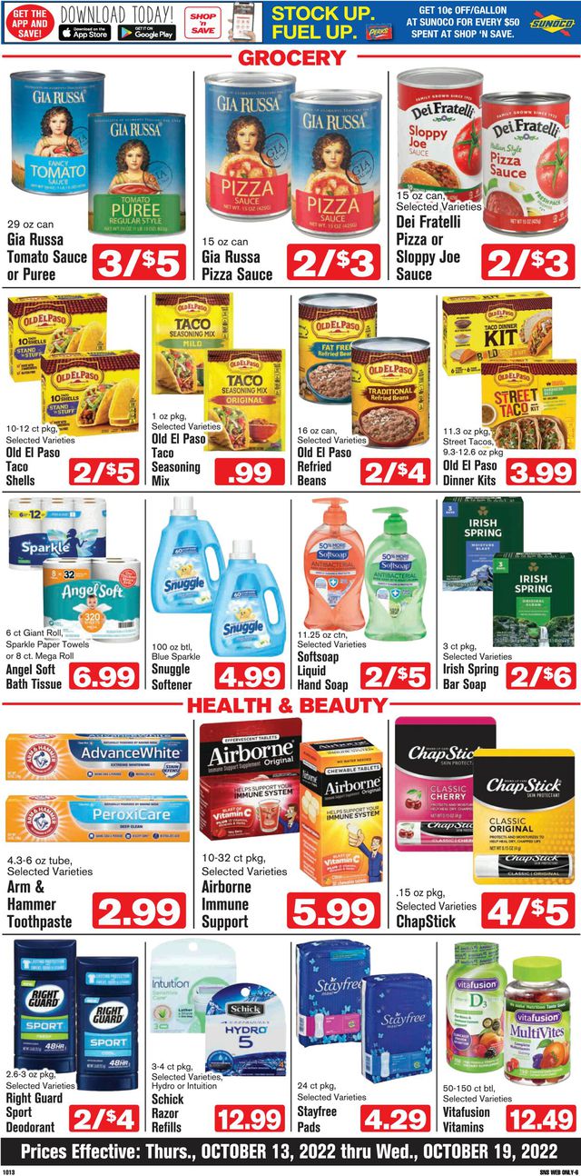 Shop ‘n Save Ad from 10/13/2022