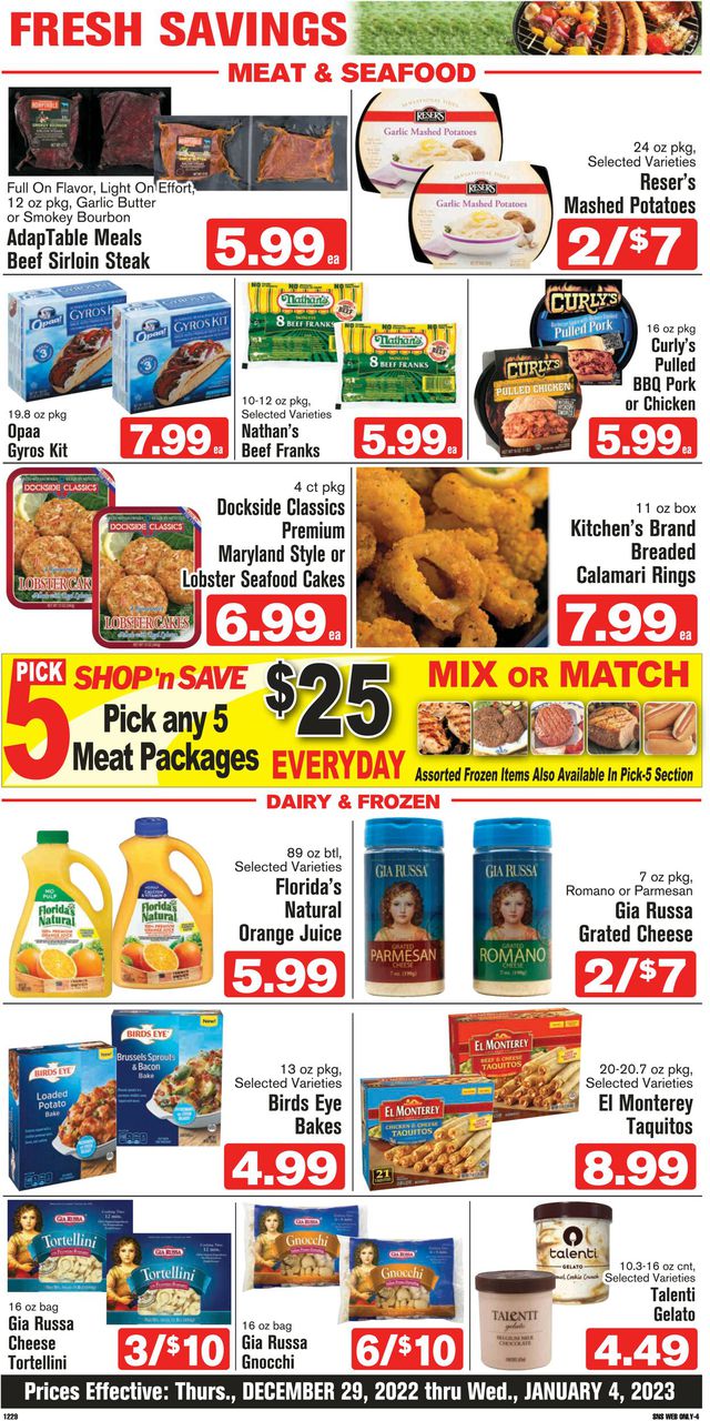 Shop ‘n Save Ad from 12/29/2022