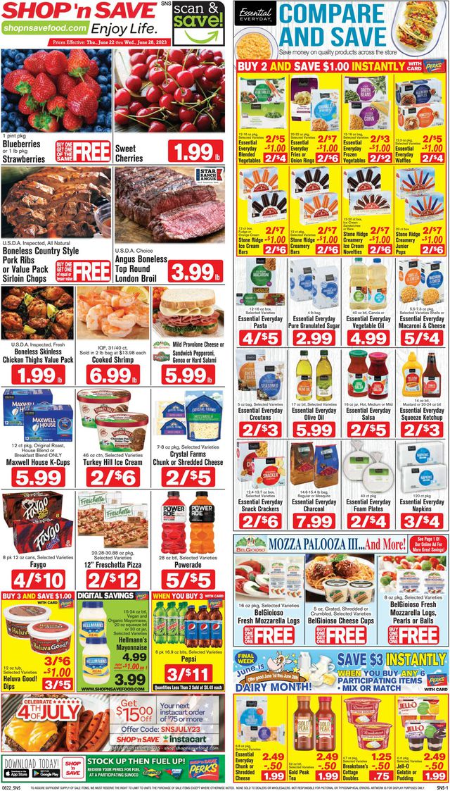 Shop ‘n Save Ad from 06/22/2023