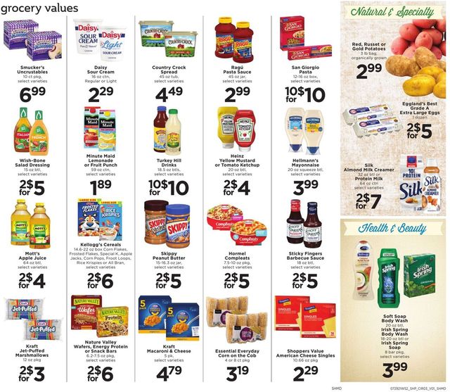 Shoppers Food & Pharmacy Ad from 07/29/2021