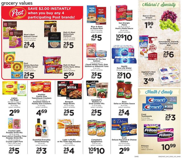 Shoppers Food & Pharmacy Ad from 09/16/2021