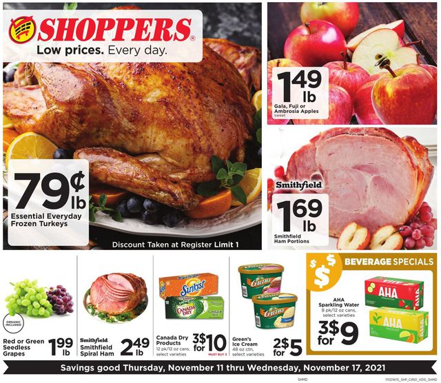 Shoppers Food & Pharmacy Ad from 11/11/2021