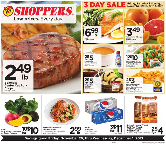 Shoppers Food & Pharmacy Ad from 11/26/2021