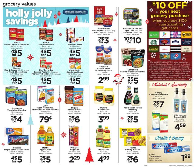 Shoppers Food & Pharmacy Ad from 12/09/2021