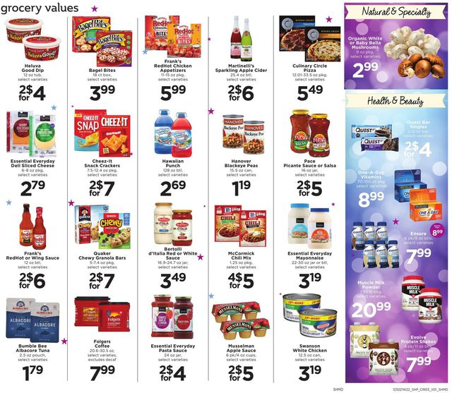 Shoppers Food & Pharmacy Ad from 12/30/2021