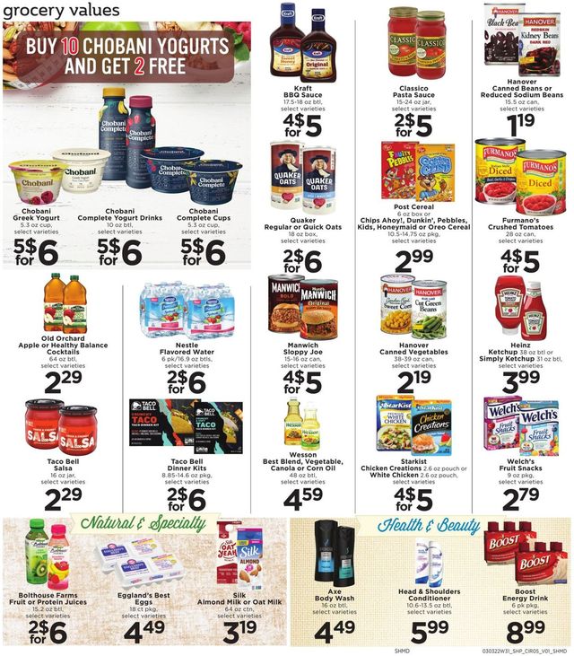 Shoppers Food & Pharmacy Ad from 03/03/2022