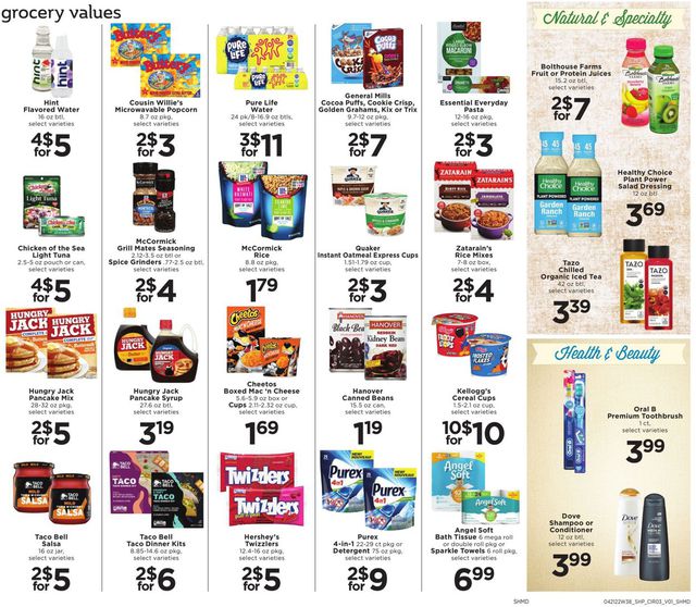 Shoppers Food & Pharmacy Ad from 04/21/2022