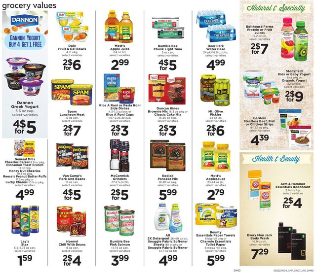 Shoppers Food & Pharmacy Ad from 08/25/2022